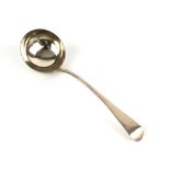 George III silver sauce ladle in the old English pattern, London 1792