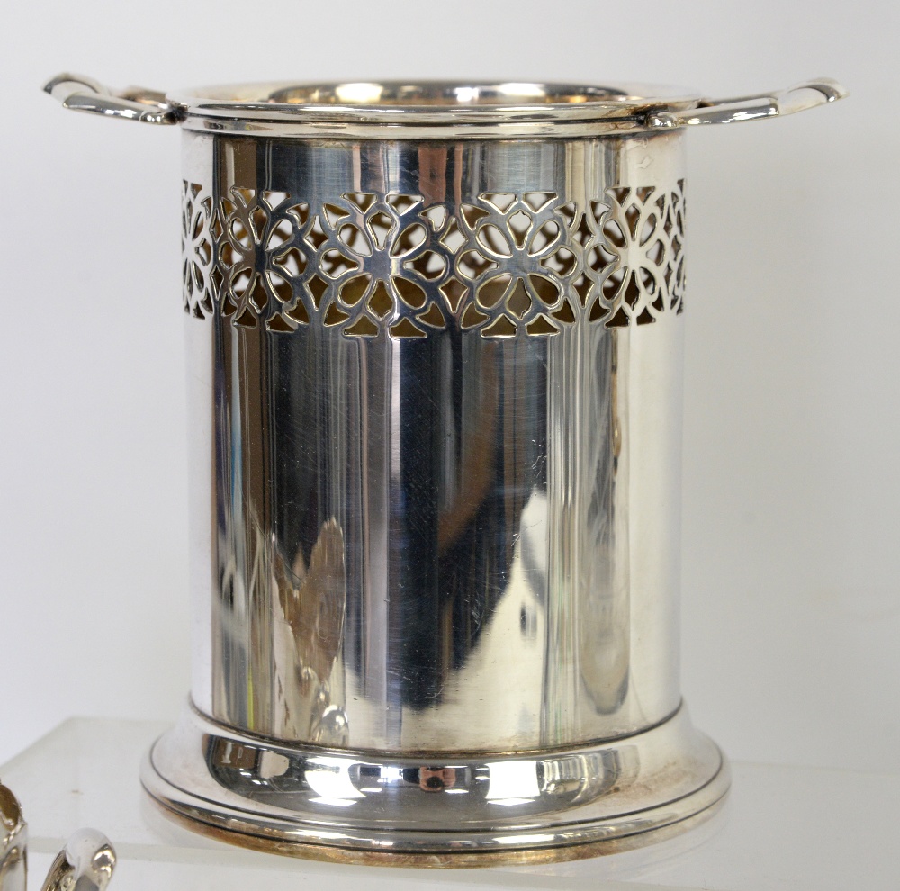 Mappin & Webb engraved glass claret jug with silver plated mounts, slice cut water jug, two bottle - Image 14 of 26