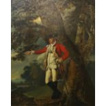 20th century, Copy of a portrait by Joseph Wright of Derby, 'Colonel Charles Heathcote', oil on