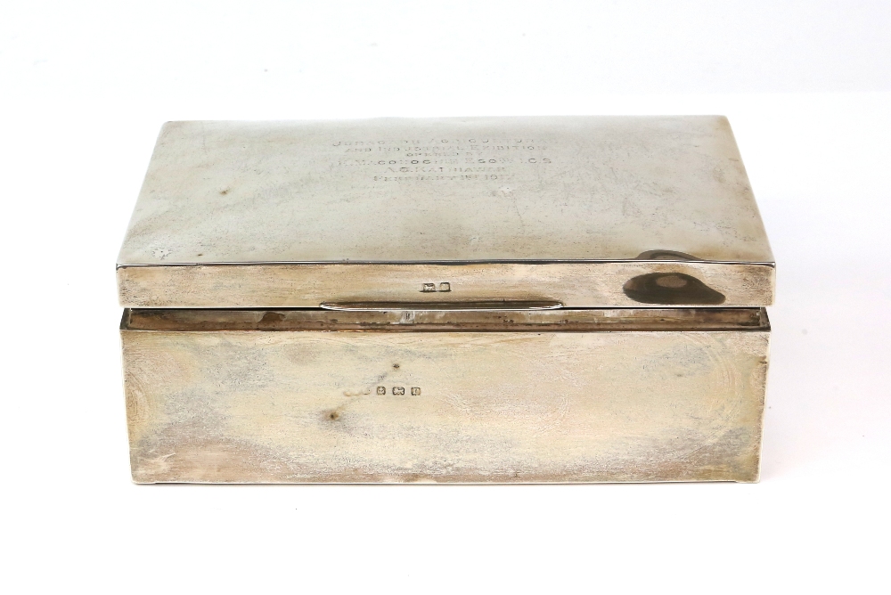 Group of silver items to include a George V cigarette box, Birmingham 1916, two toast racks, mustard - Image 21 of 36