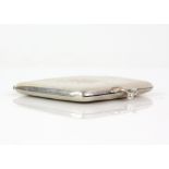 Novelty silver vesta case in the form of a purse with flip up match/vesta holder and striker,