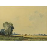 Percy Lancaster (British, 1878-1951), A Moorland Road, The Cornfield, watercolours, signed and dated