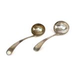 Pair of George V silver Old English pattern sauce ladles, by William Hutton & Sons Ltd.,