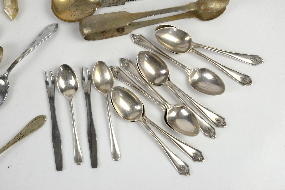 Selection of silver-plated items including tea services, shell shaped cruet, etc - Image 25 of 48