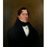 Late 19th century British school, Portrait of a gentleman, oil on canvas, unsigned, 63.5 x 56cm