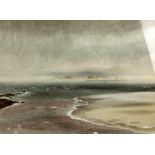 Roland Vivian Pitchforth (British, 1895-1982), coastal scene, signed, watercolour, 34cm x 47.5cm