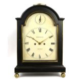 Early 19th century bracket clock by D & W Morice, Cornhill, London, fussee movement, striking a bell