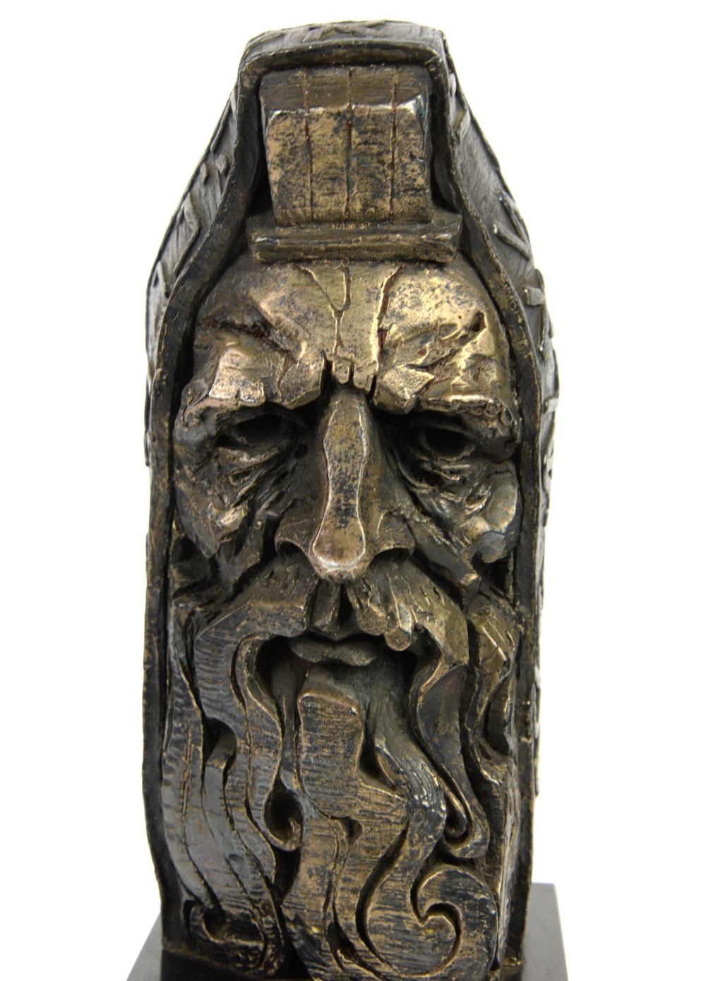 George Weil (b 1938) Moses, limited edition bronze in original case , 1973 39cm on stand - Image 3 of 6