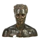 Rosemary Proctor (nee Rennie) (20th century British), bronzed effect cast plaster bust of English