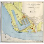 Hydrographic Office map 'Port of London Authority Plan of the Tilbury Docks 1968', Based upon the