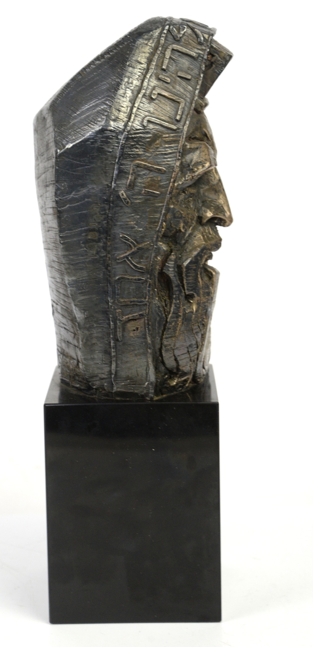 George Weil (b 1938) Moses, limited edition bronze in original case , 1973 39cm on stand - Image 6 of 6