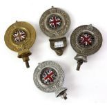 Vintage Royal Automobile Club Associate car grille badges(4) including brass pre war with registered