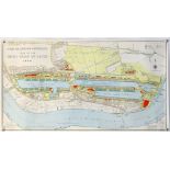 Hydrographic Office map 'Port of London Authority Plan of the Royal Group of Docks 1968', Based upon