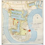 Hydrographic Office map 'Port of London Authority Plan of the India and Millwall Docks 1968',