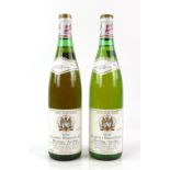 Two bottles of Graacher Himmelereich 1979 - Riesling - Auslese
