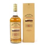 One bottle of Glenlivet The Dufftown Pure Highland Malt Scotch Whisky, aged 10 years. In original