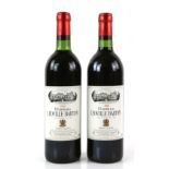 Two bottles of Chateau Leoville Barton, Saint Julien red wine, 1982 vintage (2)