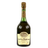 One bottle of Comtes de Champagne, Taittinger Extra Dry Champagne, 1966 vintage
