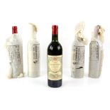 Five bottles of Chateau Gazin, Pomerol red wine, 1978 vintage (5)