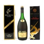 Three bottles of Remy Martin Fine Champagne Cognac V.S.O.P, one of which Reserve Exclusive Riche &