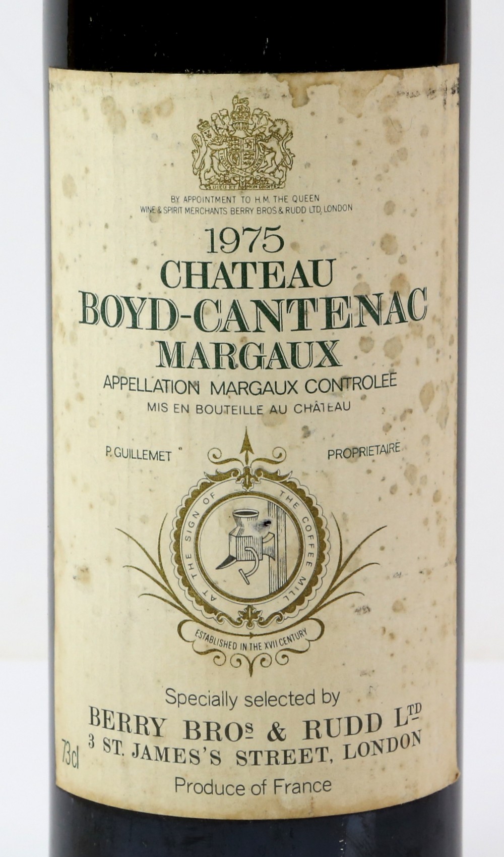 One botttle of Chateau Boyd-Cantenac Margaux red wine, 1975 vintage - Image 2 of 2