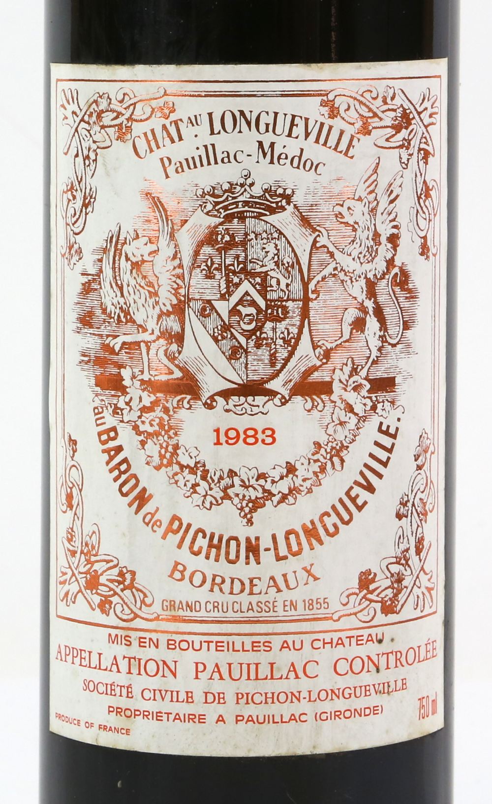 Four bottles of Chateau Longueville au Baron de Pichon-Longueville, Pauillac Medoc bordeaux red - Image 2 of 3