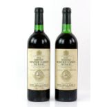 Two bottles of Chateau Ponte Canet Pauillac, specially selected by Berry Bros & Rudd,1975 vintage (