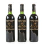 Three bottles of Clos Des Jacobins St Emilion Grand Cru red wine, 1983 vintage (3)