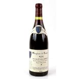 One bottle of Hospices de Beaune, Savigny Les Beaune, Cuvee Arthur-Girard red wine, 1974 vintage