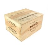 Six bottles of Dow's Vintage Port, 2000, in unopened original wooden case (6)