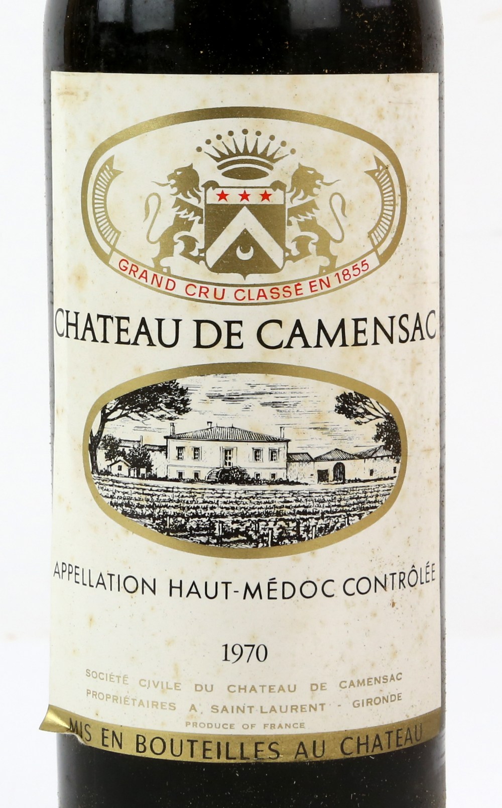 Eleven bottles of Chateau de Camensac appellation Haut-Medoc red wine, 1970 vintage. In original - Image 3 of 5