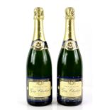 Two bottles of Guy Charbaut Champagne - Brut Selection