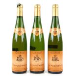 Three bottles of Gewurztraminer 1996 Bruno Borg Vin D'Alsace