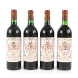 Four bottles of Chateau Longueville au Baron de Pichon-Longueville, Pauillac Medoc bordeaux red