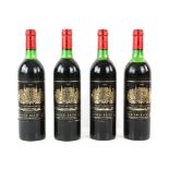 Four bottles of Chateau Palmer Margaux 1982 vintage Bordeaux red wine, Mahler-Besse (4)