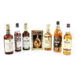 Seven bottles of sprits to include one bottle of Bell's Extra Special Old Scotch Whisky, aged 8
