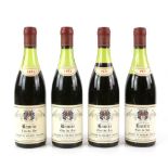 Four bottles of Beaune, Clos du Roi, Maison M.Doudet-Naudin red wine, 1971 vintage (4)