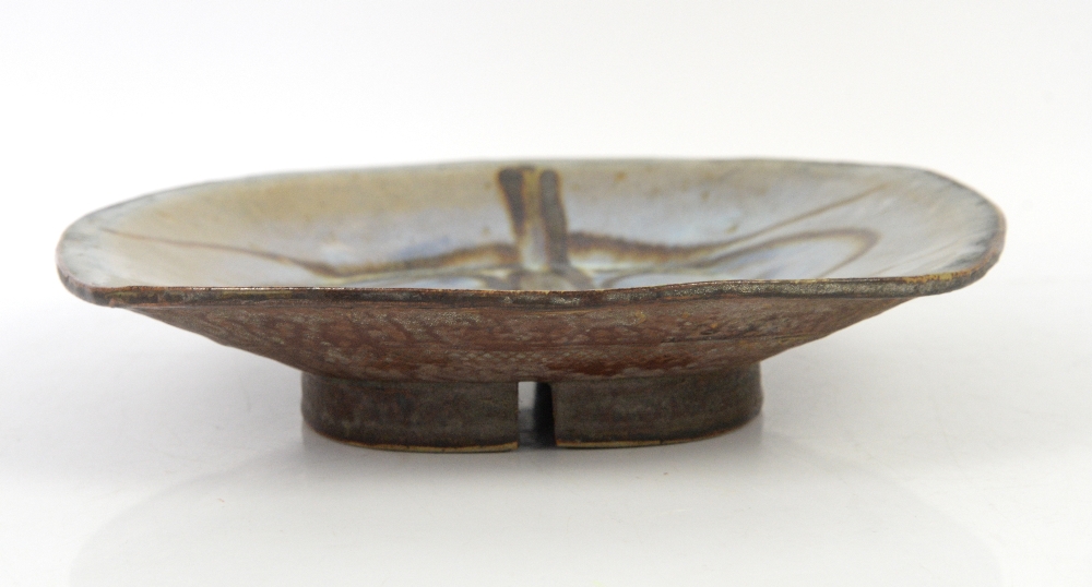 Michael Leach (British, 1913-1985), Yelland pottery, glazed stoneware footed dish, with stylised - Image 9 of 22