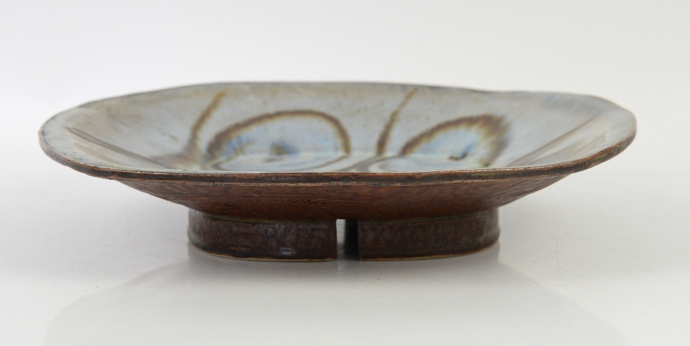 Michael Leach (British, 1913-1985), Yelland pottery, glazed stoneware footed dish, with stylised - Image 8 of 22