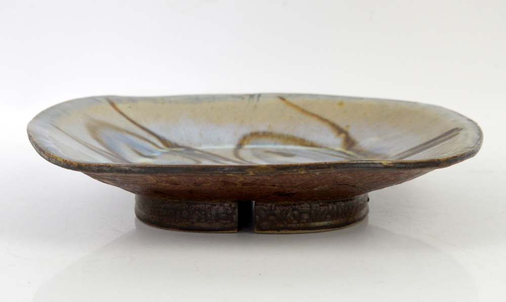 Michael Leach (British, 1913-1985), Yelland pottery, glazed stoneware footed dish, with stylised - Image 12 of 22