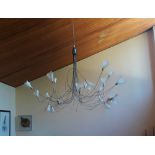 Jogg, Switzerland, 18 branch contemporary chandelier pendant, purchased from Heal's (first image