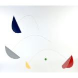 Ceiling mobile in the style of Alexander Calder, probably by Habitat, approx 97cm high