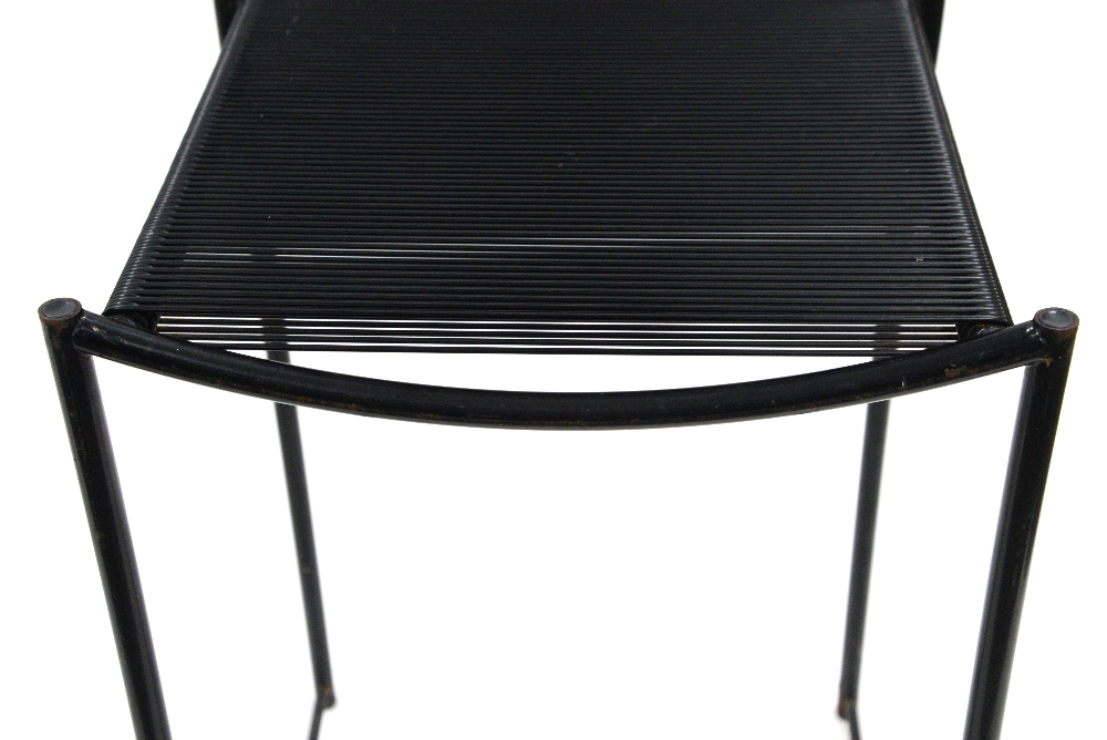 Giandomenico Belotti for Alias, two spaghetti stools in black, h86 x w45 d42cmProvenance:  This - Image 23 of 32