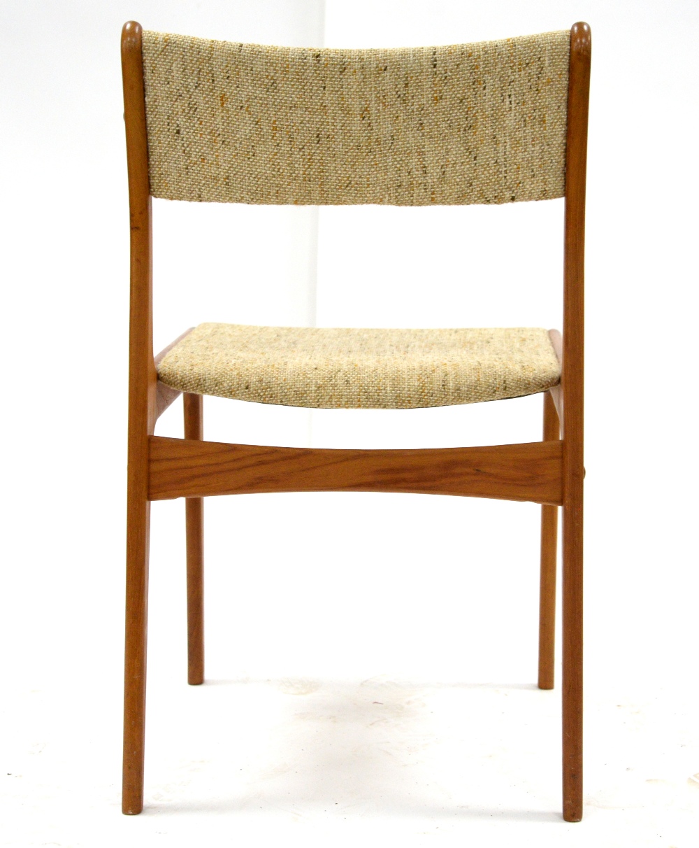 Johannes Andersen for Uldum Møbelfabrik, Denmark, set of six dining chairs with upholstered seats, - Image 12 of 30