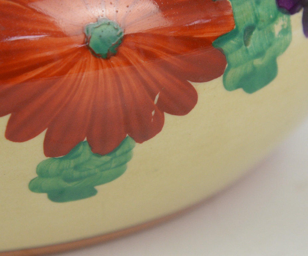 Clarice Cliff Bizarre, bowl in the 'Gay Day' pattern, handpainted with flowers, H8cm, 24cm - Image 18 of 22