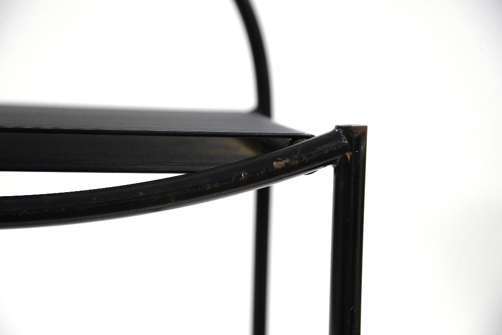 Giandomenico Belotti for Alias, two spaghetti stools in black, h86 x w45 d42cmProvenance:  This - Image 30 of 32