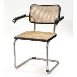 Marcel Breuer Cesca cantilever chair with rattan seat and back, h83 x w60.5 x d50cmProvenance:  This