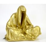 Manfred Kielnhofer (Austrian), Guardians of Time sculpture in the form of a seated hooded figure