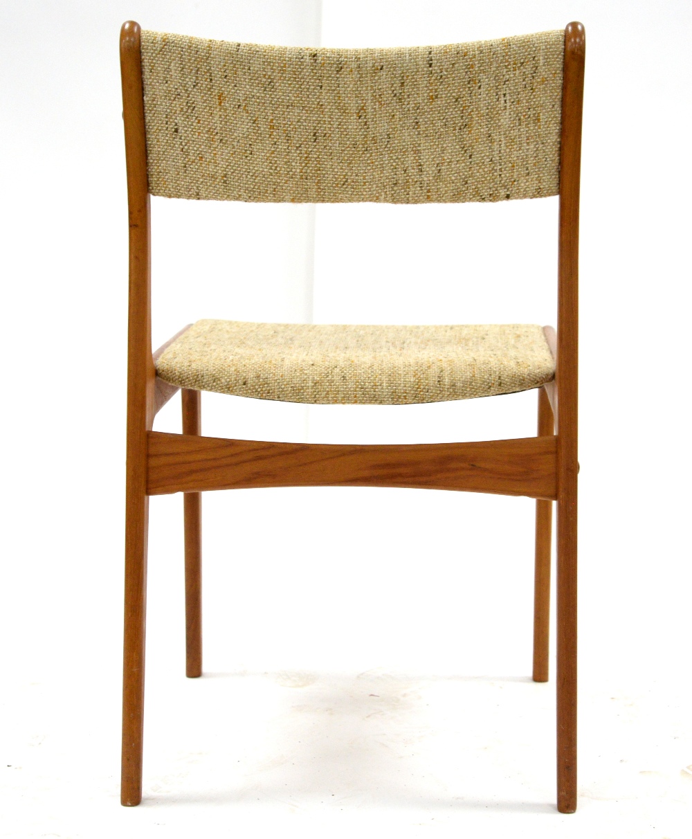 Johannes Andersen for Uldum Møbelfabrik, Denmark, set of six dining chairs with upholstered seats, - Image 11 of 30