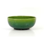 Liberty, London, early 20th century fruit bowl in green lustre glaze, impressed 'LIBERTY LONDON